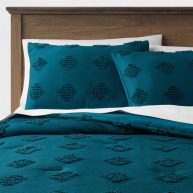 Threshold Tufted Diamond Crinkle Comforter & Sham Set