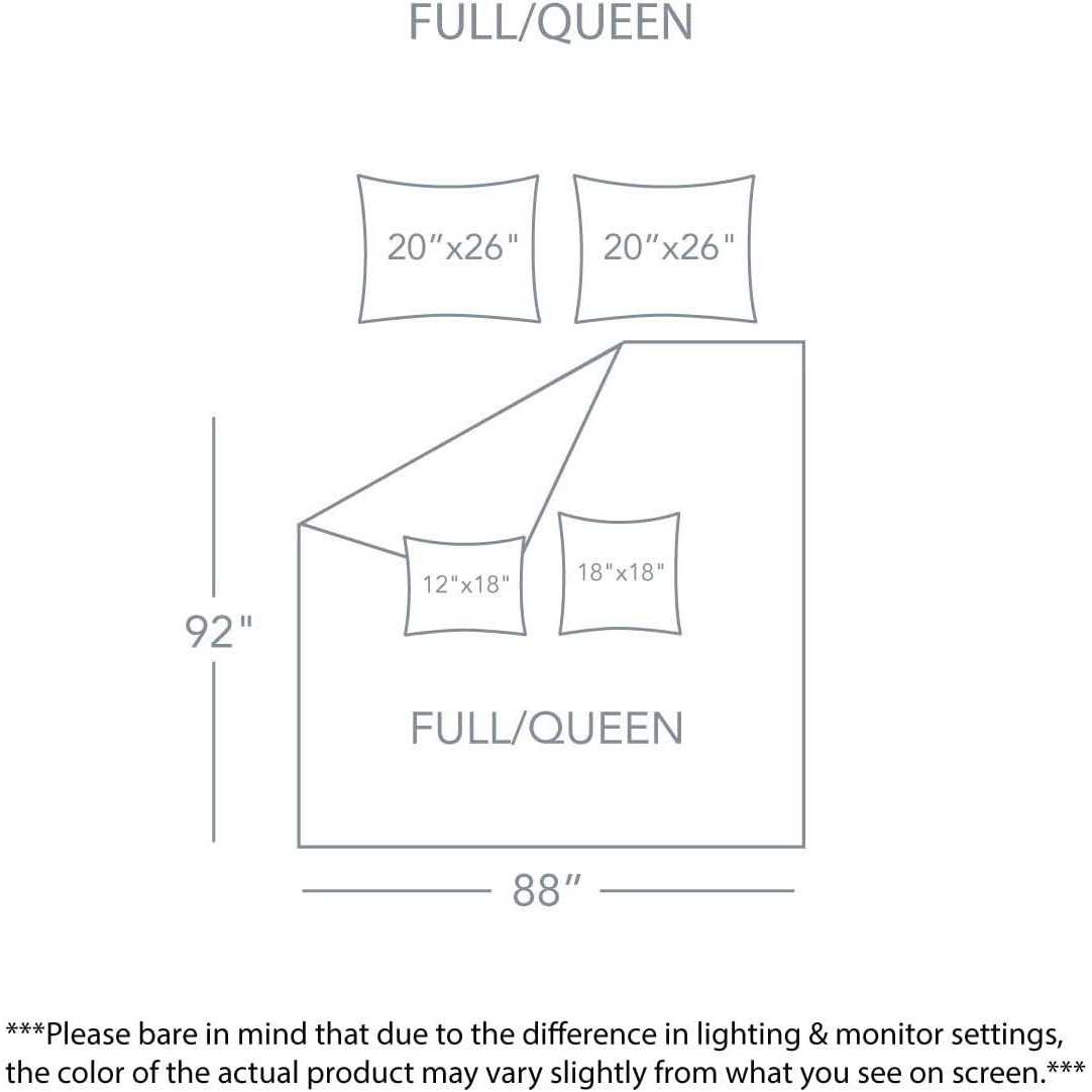 Swift Home Anahita Washed 100% Cotton Yarn-dyed Dobby Stripes 5-Piece Bedding Comforter Set - Image 3