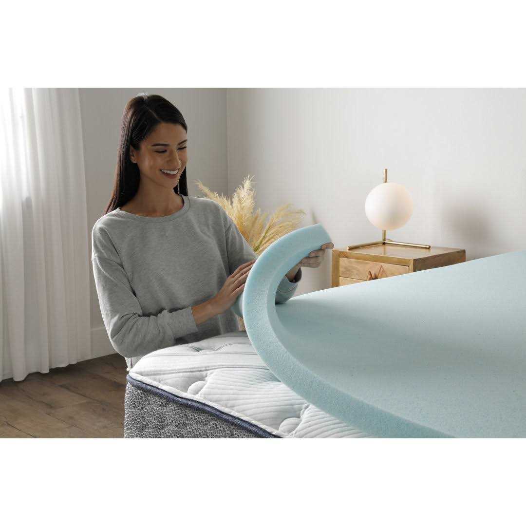 Serta Cooling Mattress Topper Memory Foam - Image 4
