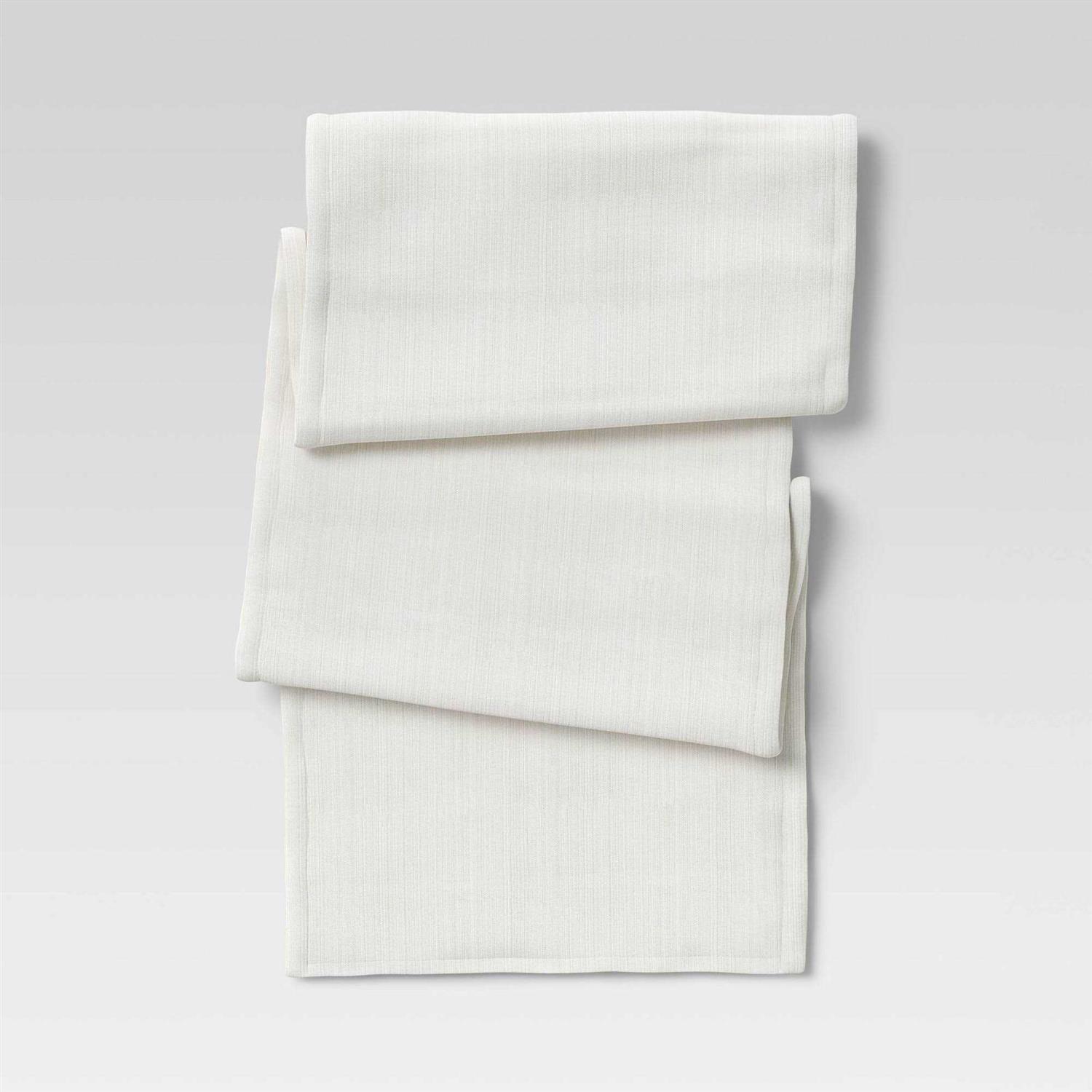 Threshold Cotton Solid Table Runner