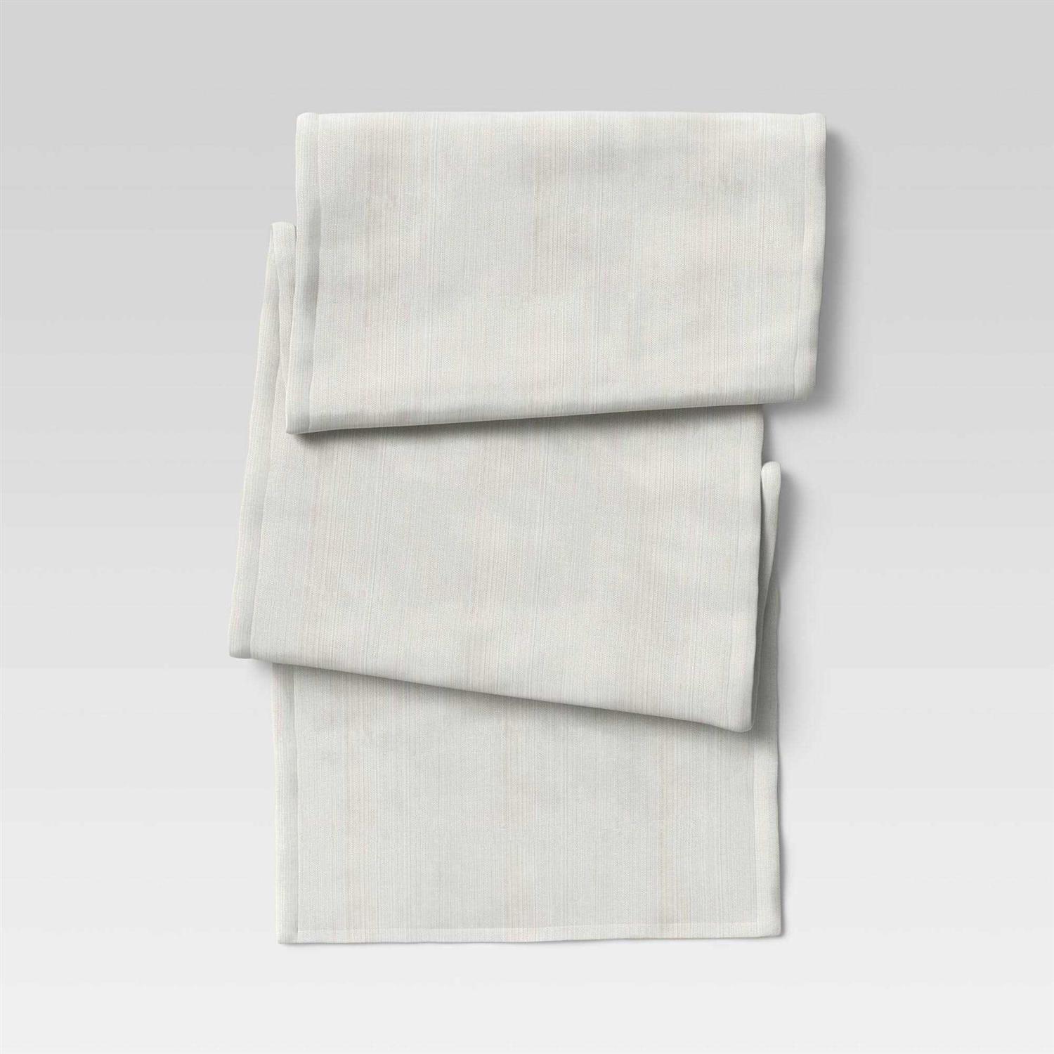 Threshold Cotton Solid Table Runner