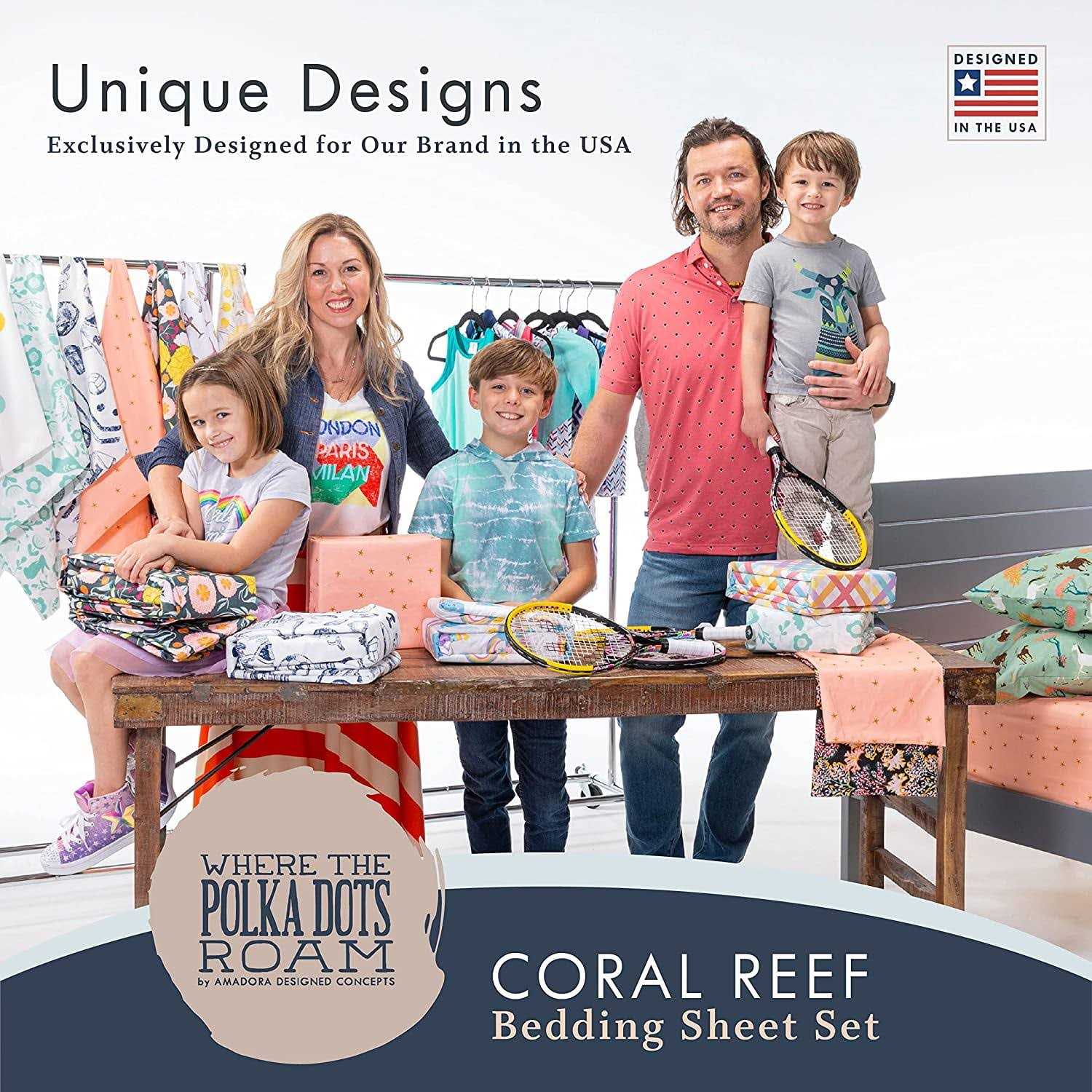 Where The Polka Dots Roam Colorful Tie Dye Bedding Set, Queen Sheets for Girls, Kids, Teens and Adults, Wrinkle Resistant, Super Soft Bed Sheets. - Image 4