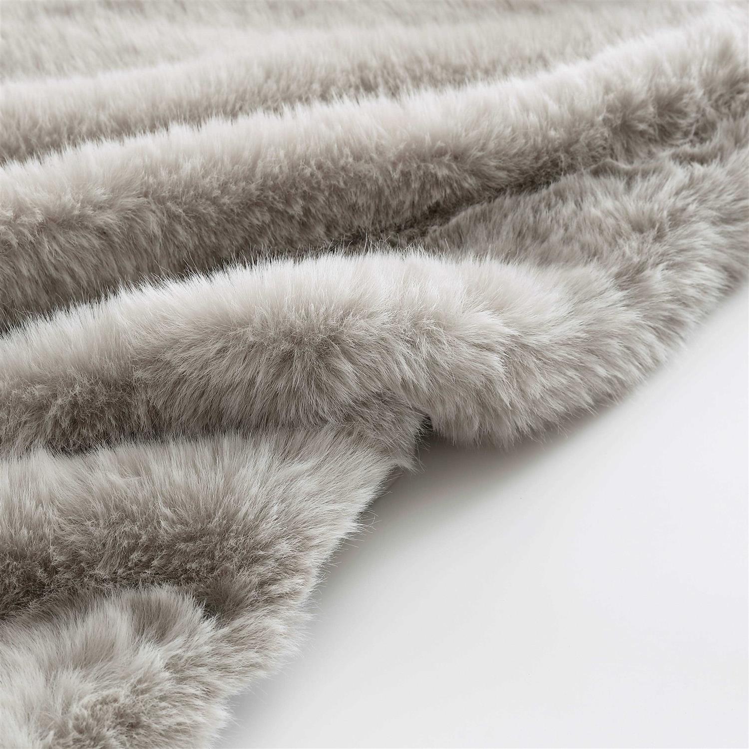Vera Wang Long Pile Faux Fur Throw