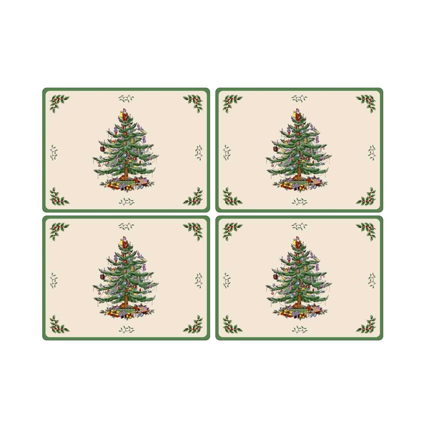 Spode Christmas Tree Placemats Set of 4