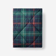 The Company Store LoftAIRE Holiday Throw Blanket Blue/ Green