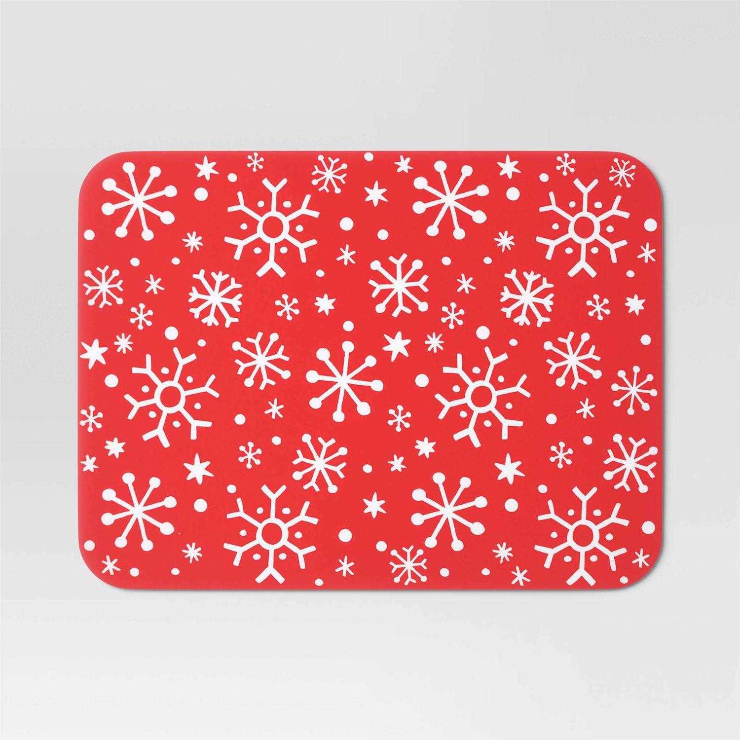 Wondershop Christmas Snowflake Placemat Red