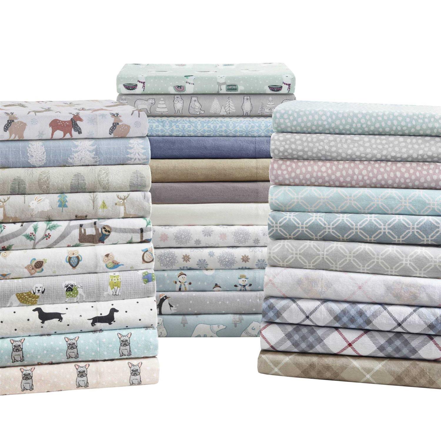 True North by Sleep Philosophy Cozy Cotton Flannel Printed Sheet Set - Image 2