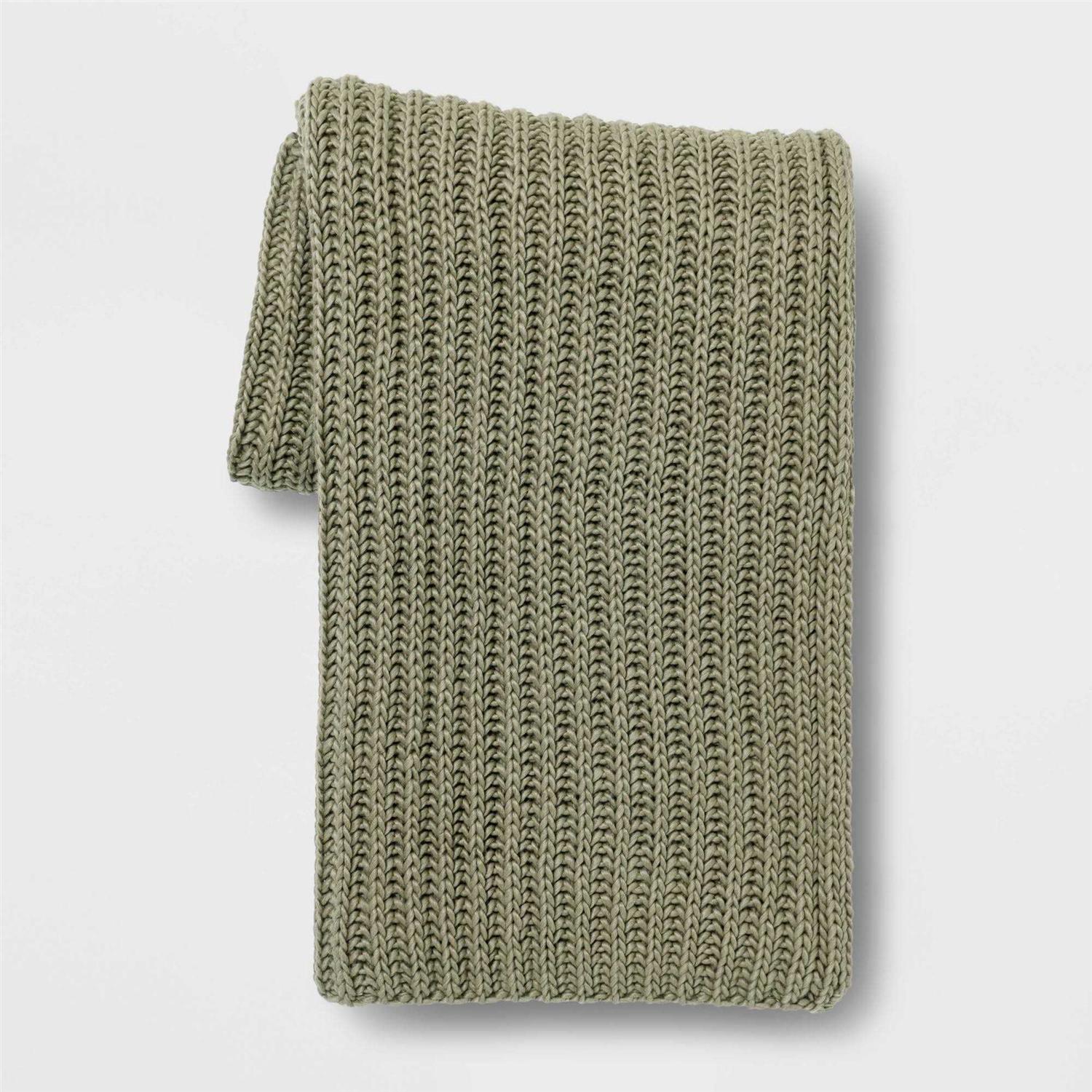 Threshold Chunky Knit Throw Blanket