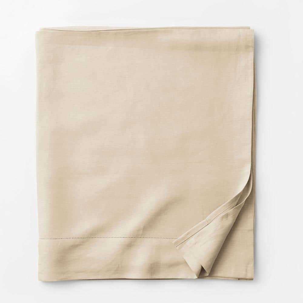 The Company Store Solid Washed Linen Sheet