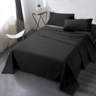Secura Everyday Luxury Queen Bed Sheet Set 4 Piece Soft Microfiber 1800 Thread Count 16 Deep Pocket Sheet