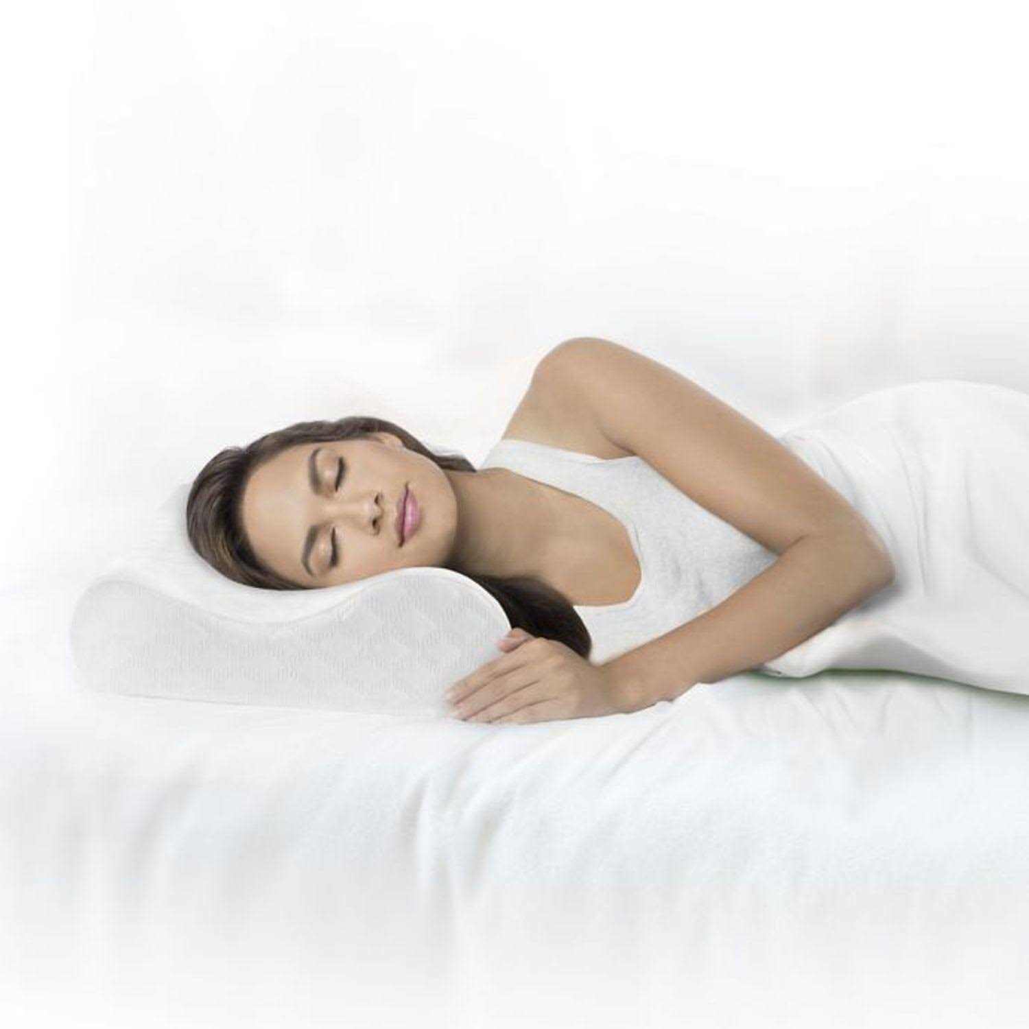 Therapedic Classic Contour Memory Foam Side/Back Sleeper Bed Pillow - Image 4