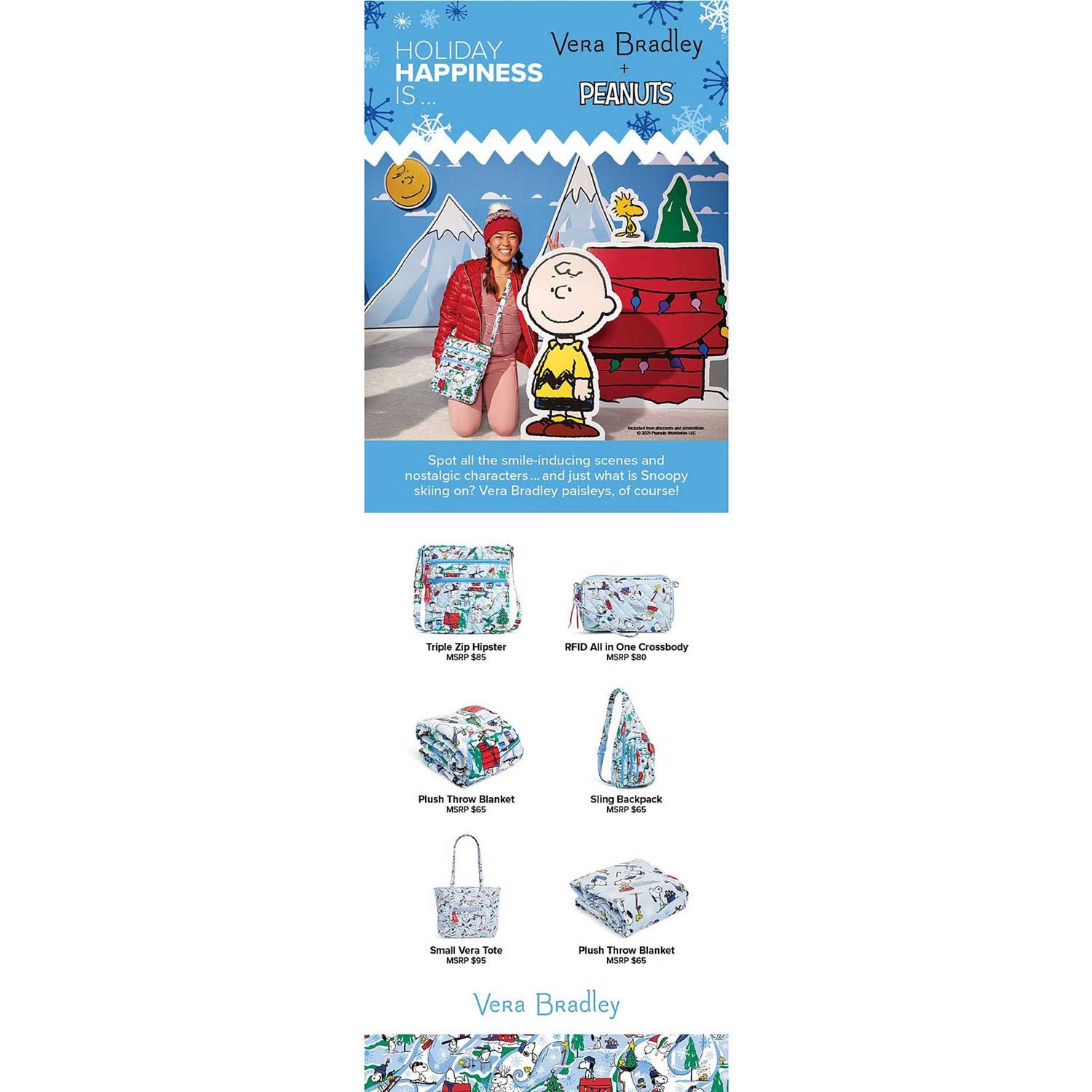 Vera Bradley Peanuts Plush Throw Blanket - Image 4