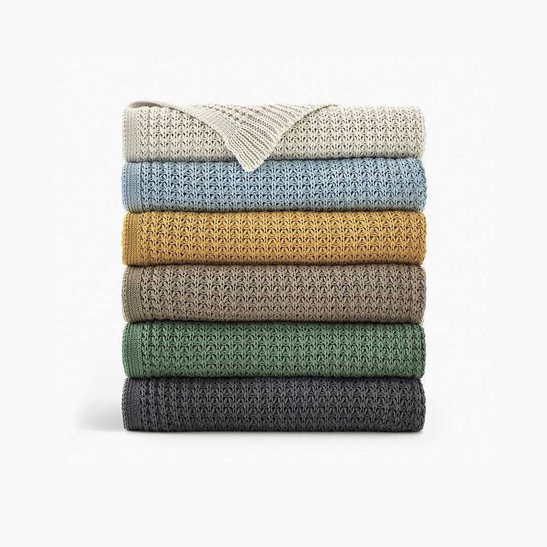 Truly Soft 50×60 Chunky Knit Organic Throw Blanket - Image 3