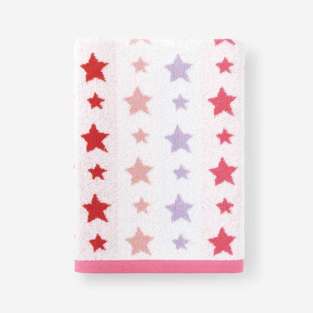 The Company Store Star Cotton Bath Towel Pink Size