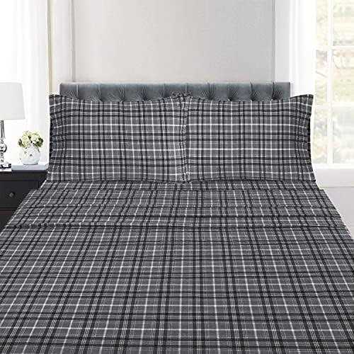 Ruvanti 100% Cotton 4 Pcs Flannel Sheets - Image 5