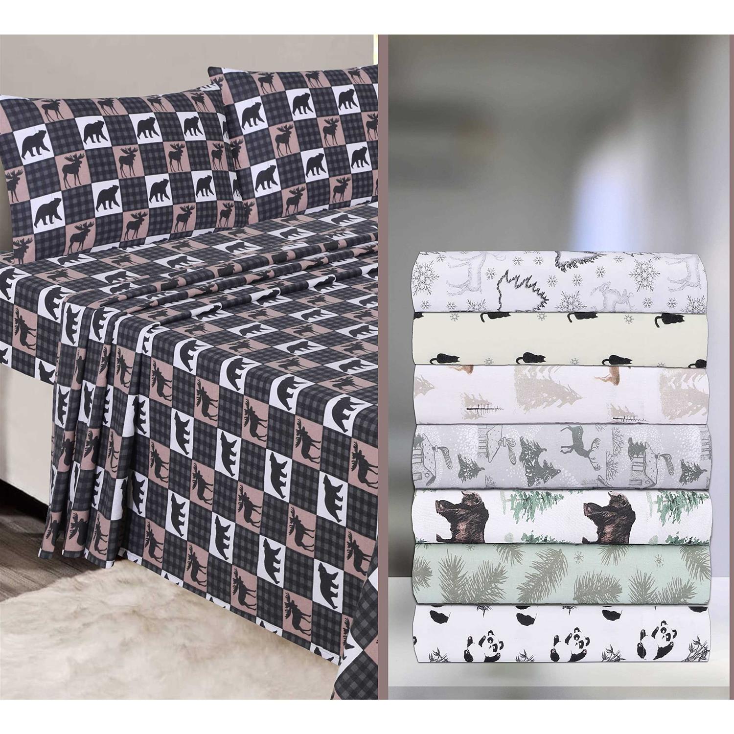 Ruvanti 100% Cotton 4 Pcs Flannel Sheets - Image 3