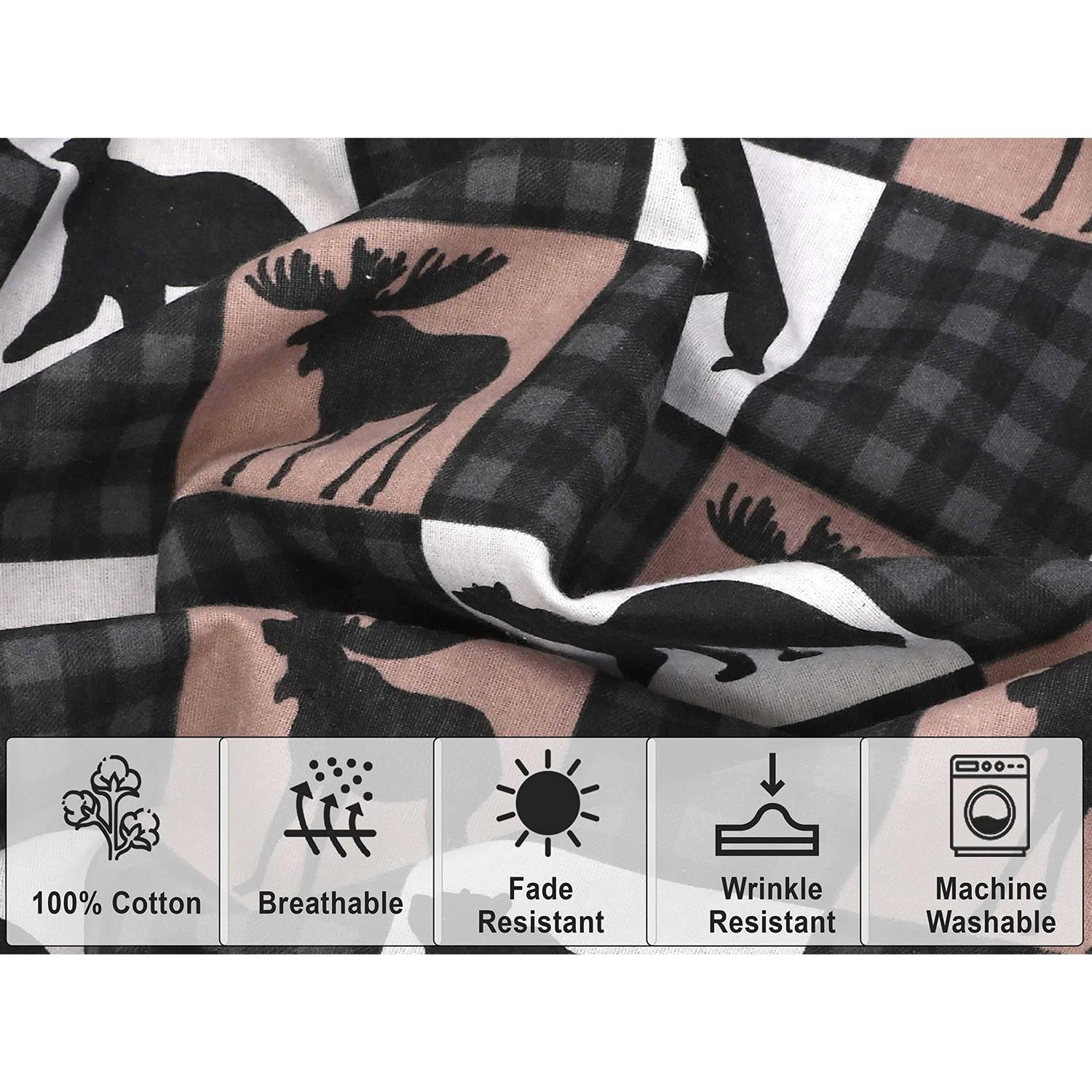 Ruvanti 100% Cotton 4 Pcs Flannel Sheets - Image 4