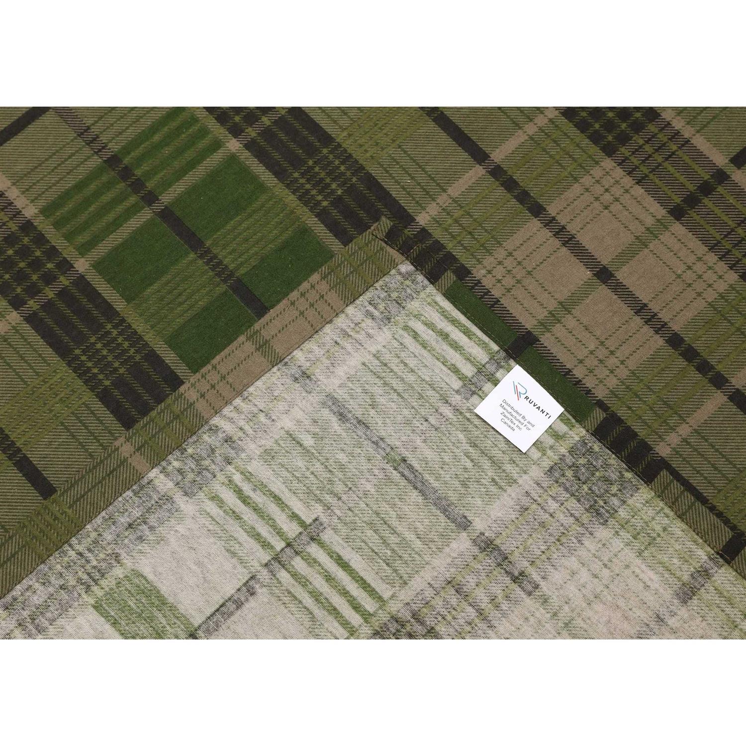 Ruvanti 100% Cotton 4 Pcs Flannel Sheets - Image 5