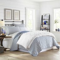 Stone Cottage Willow Way Ticking Stripe Quilt Set