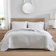 Stone Cottage Willow Way Ticking Stripe Quilt Set