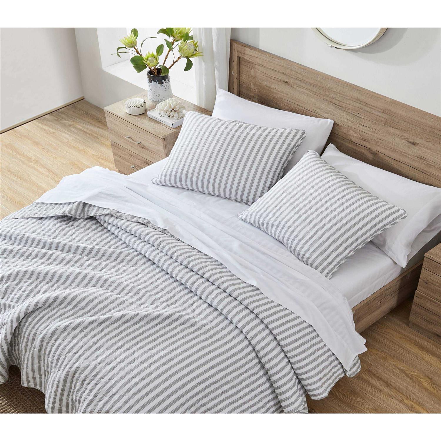 Stone Cottage Willow Way Ticking Stripe Quilt Set - Image 2