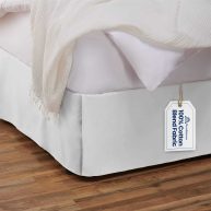 Tailored Bed Skirt Drop Bedskirt with Split Corners Blissford