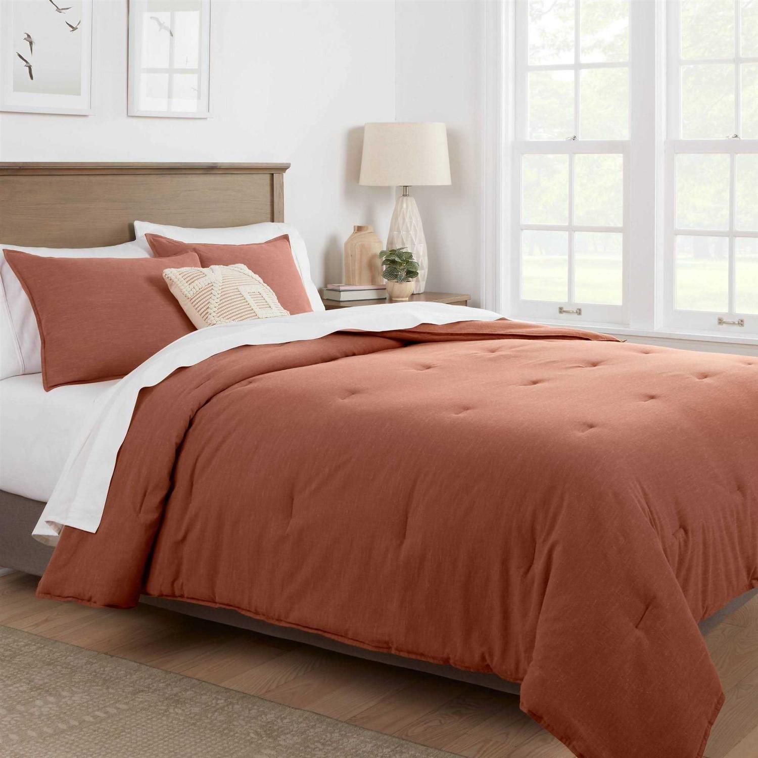 Threshold King Space Dyed Cotton Linen Comforter Sham Set - Image 2
