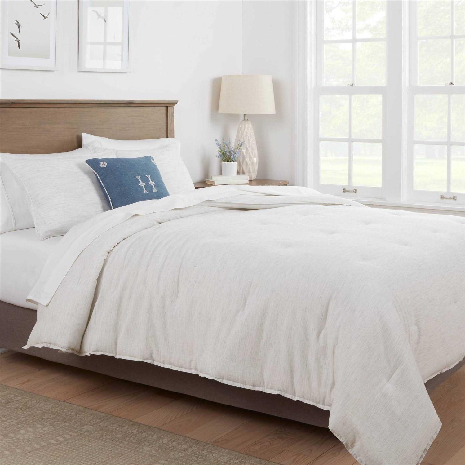 Threshold King Space Dyed Cotton Linen Comforter Sham Set - Image 4