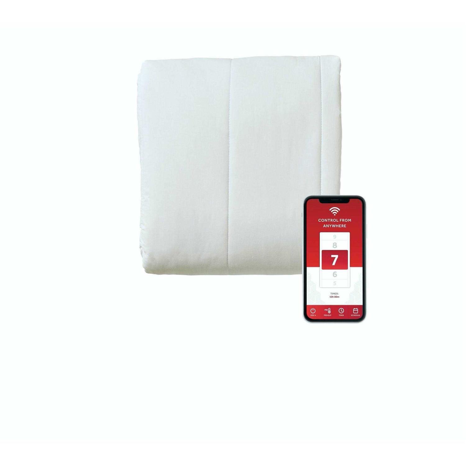Sunbeam Polyester Wi-Fi Connected Mattress Pad
