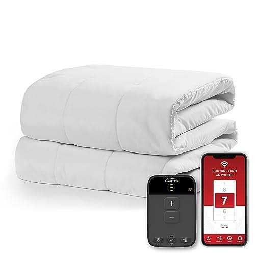 Sunbeam Polyester Wi-Fi Connected Mattress Pad