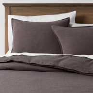 Threshold 3pc Space Dyed Cotton Linen Duvet Cover & Sham Set