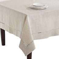 Saro Lifestyle Hemstitched Design Toscana Tablecloth