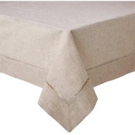 Saro Lifestyle Hemstitched Design Toscana Tablecloth