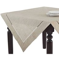 Saro Lifestyle Hemstitched Design Toscana Tablecloth