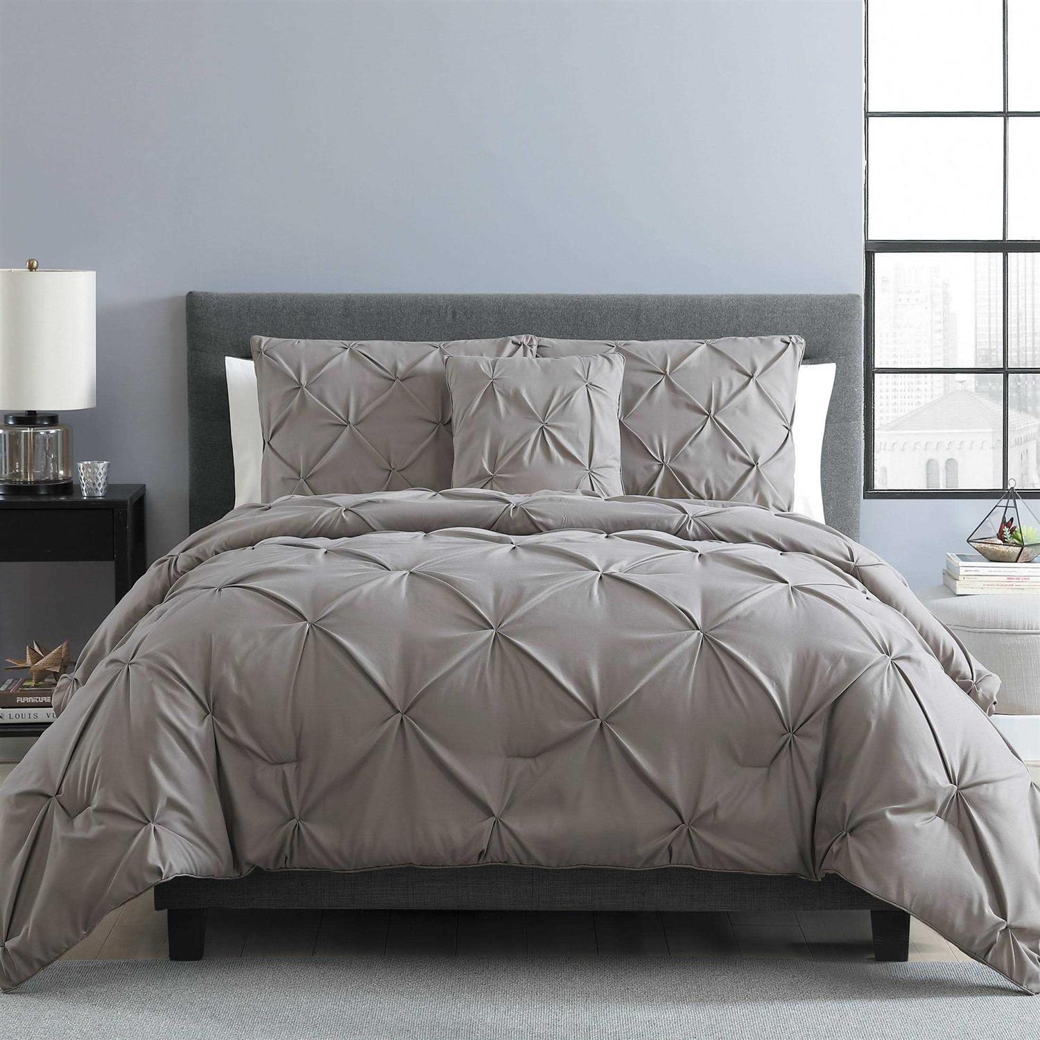 Vcny Home Carmen Pintuck 4 Piece Comforter Set