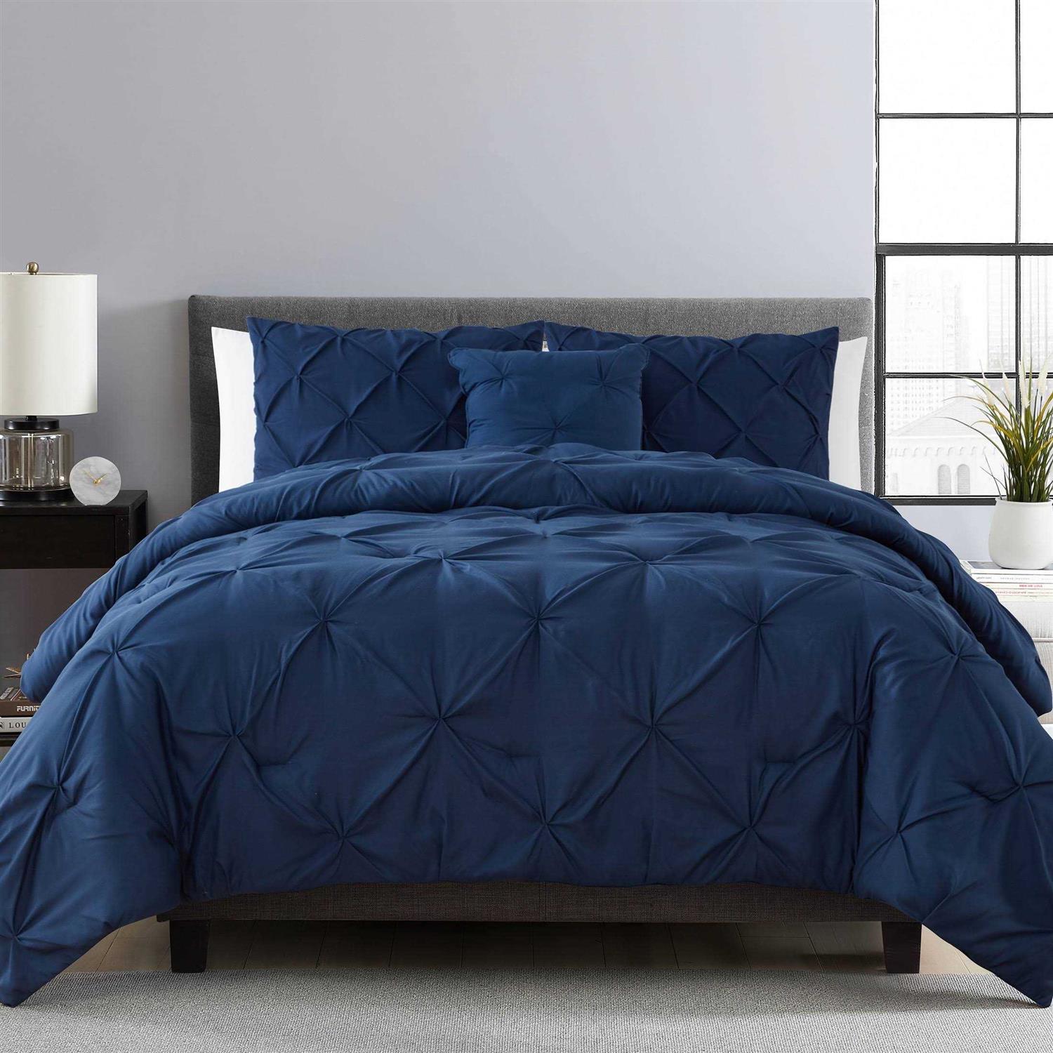 Vcny Home Carmen Pintuck 4 Piece Comforter Set - Image 2
