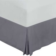Utopia Bedding Bed Skirt Soft Quadruple Pleated Ruffle Easy Fit with 16 Inch Tailored Drop