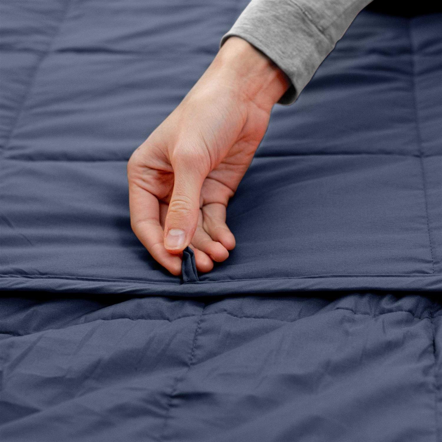 Superior Quilted Cotton Weighted Throw Blanket - Image 2