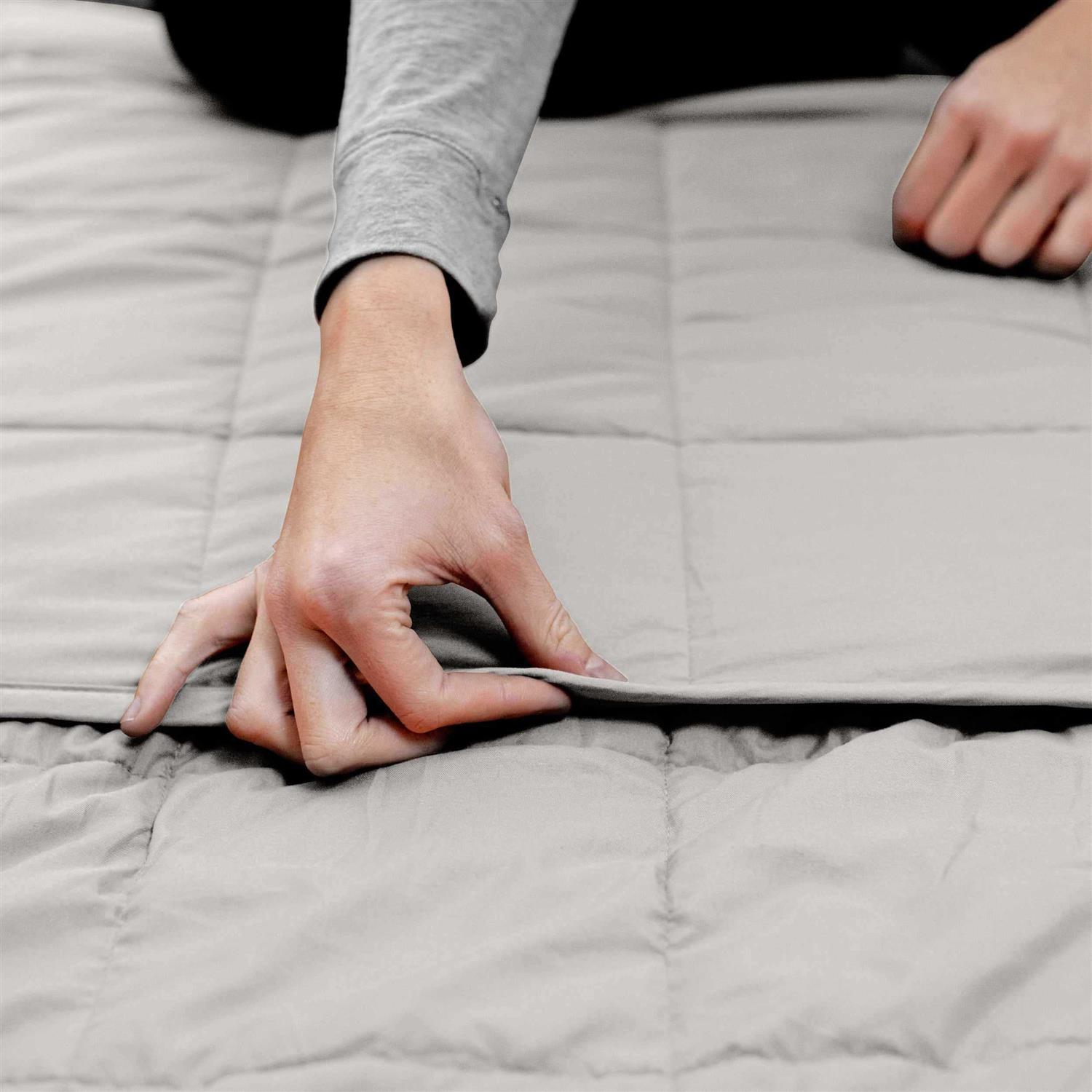 Superior Quilted Cotton Weighted Throw Blanket - Image 2