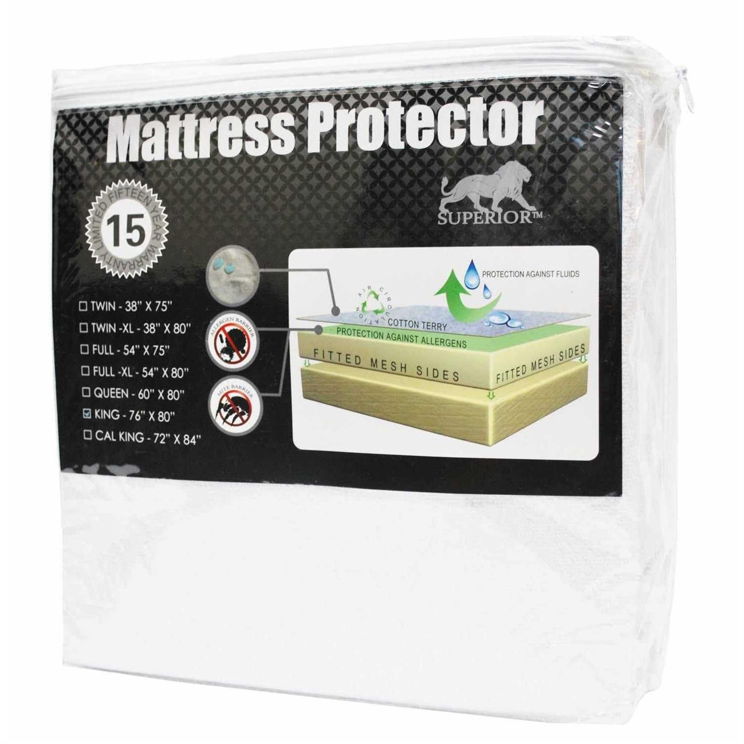Superior Hypoallergenic 100-percent Waterproof Cotton Premium Mattress Protector - Image 4