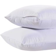 White Classic Luxury Hotel Collection Zippered Style Pillow Cover 200 Thread Count