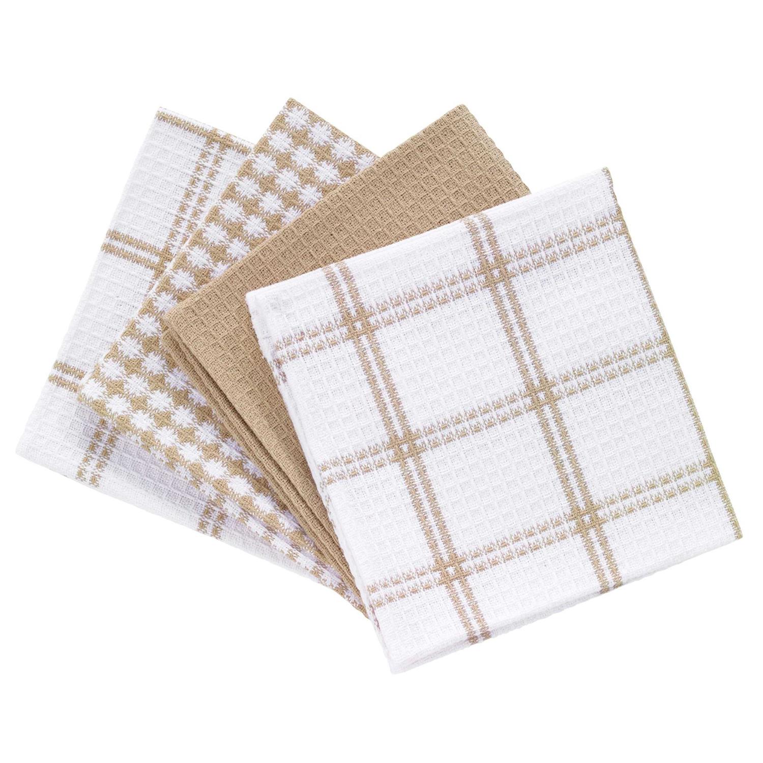 T-fal Textiles 4-Pack Cotton Flat Waffle Dish Cloth - Image 2