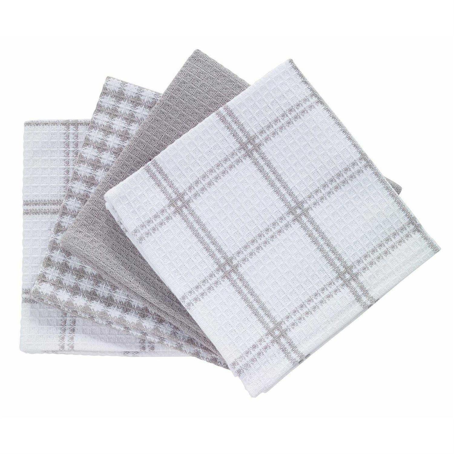 T-fal Textiles 4-Pack Cotton Flat Waffle Dish Cloth