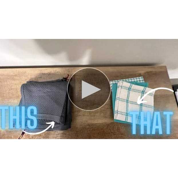 T-fal Textiles 4-Pack Cotton Flat Waffle Dish Cloth - Image 3