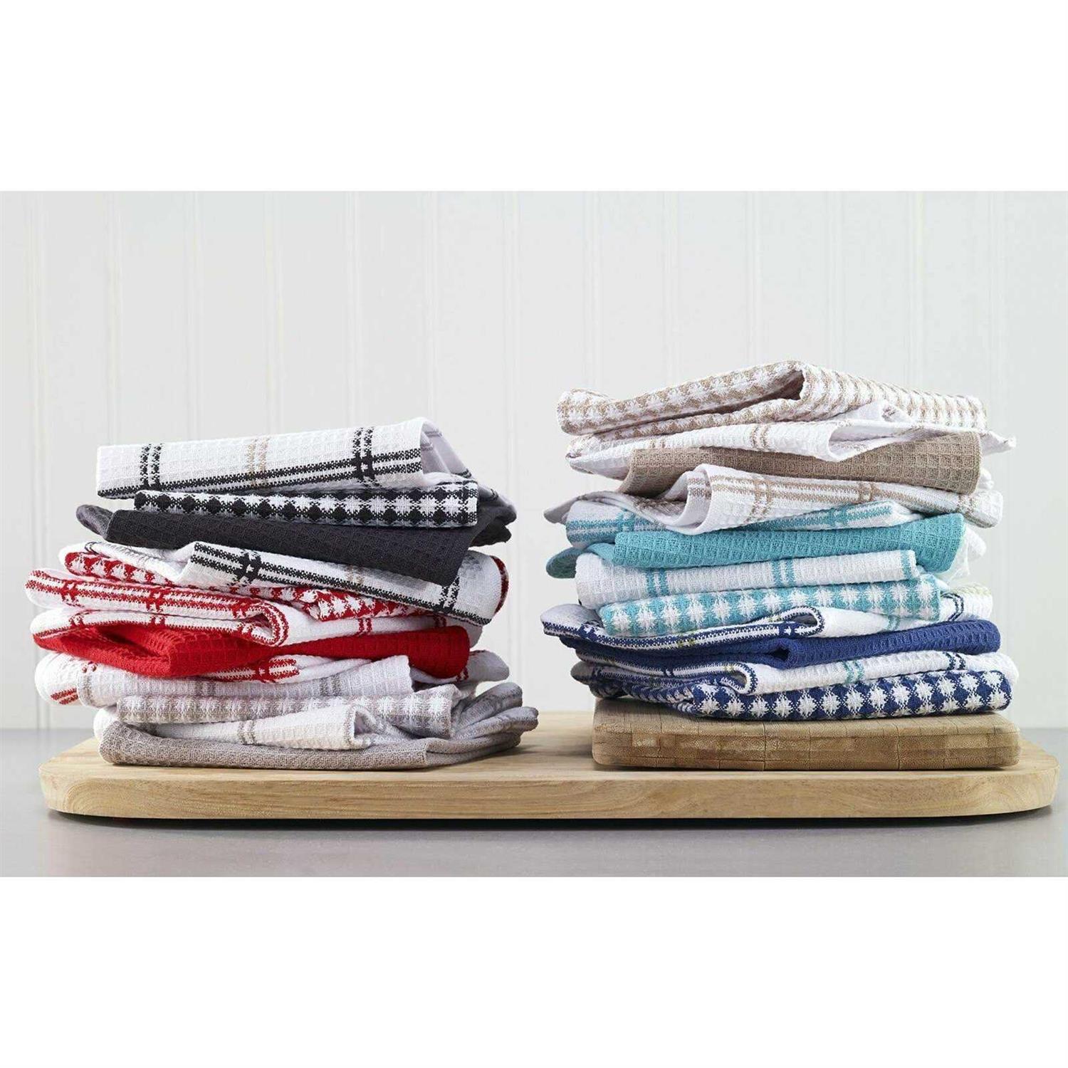 T-fal Textiles 4-Pack Cotton Flat Waffle Dish Cloth - Image 5