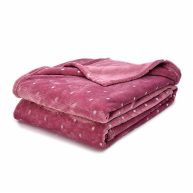 Superior Metallic Polka Dot Ultra-Plush Fleece Blanket