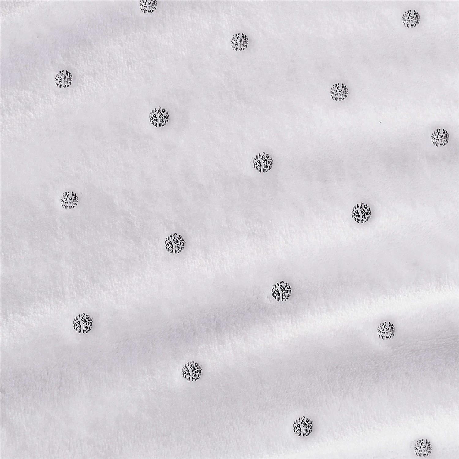 Superior Metallic Polka Dot Ultra-Plush Fleece Blanket - Image 4