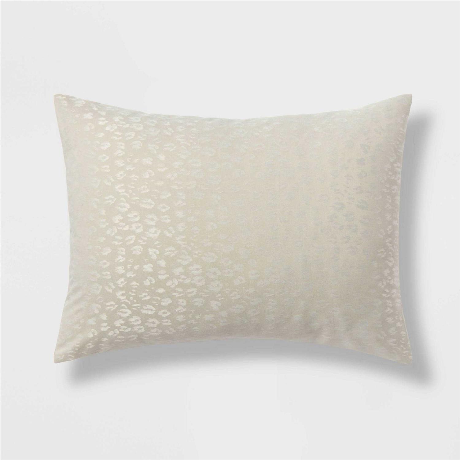 Threshold 8pc Luxe Jacquard Snow Leopard Comforter Set Beige - Image 5