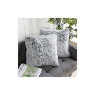 Uhomy Home Decorative Luxury Series Super Soft Faux Fur Throw Pillow Case Cushion Cover for Sofa/Bed