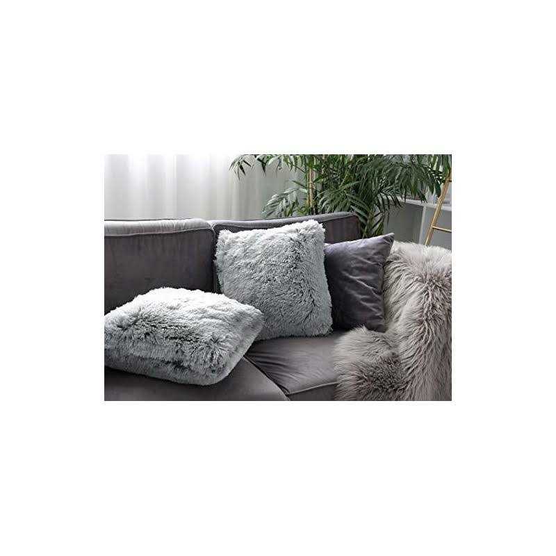 Uhomy Home Decorative Luxury Series Super Soft Faux Fur Throw Pillow Case Cushion Cover for Sofa/Bed - Image 5